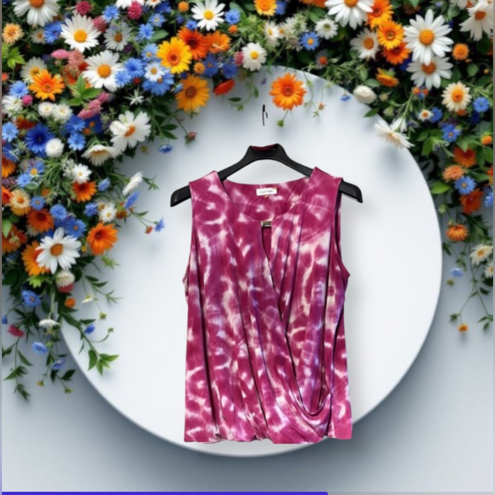 Calvin Klein Pink Sleeveless Women's Top 2X